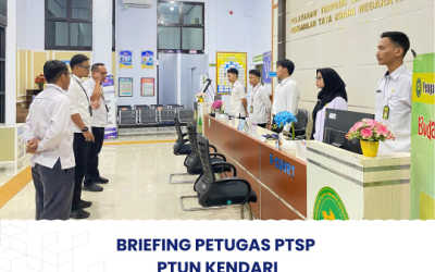 Briefing Petugas PTSP PTUN Kendari