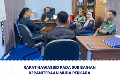 Rapat Hawasbid Pada Sub Bagian Kepaniteraan Muda Perkara