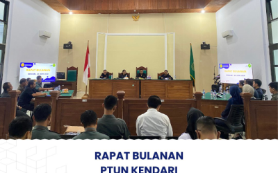 Rapat Bulanan Bulan Juni PTUN Kendari