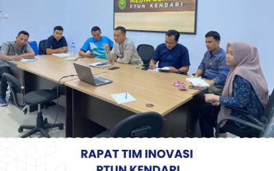 Rapat tim Inovasi PTUN Kendari