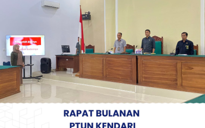 Rapat Bulanan Bulan Mei PTUN Kendari