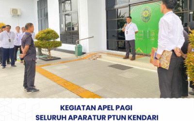 Kegiatan Apel Pagi Seluruh Aparatur PTUN Kendari