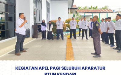 Kegiatan Apel Pagi Seluruh Aparatur PTUN Kendari