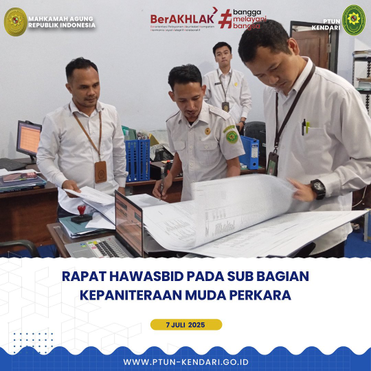Rapat Hawasbid Pada Sub Bagian Kepaniteraan Muda Perkara