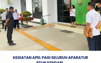 Kegiatan Apel Pagi Seluruh Aparatur PTUN Kendari