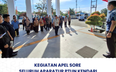 Kegiatan Apel Sore Seluruh Aparatur PTUN Kendari