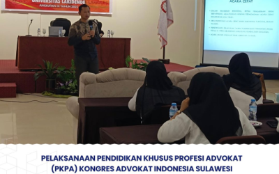 Pendidikan Khusus Profesi Advokat (PKPA) Kongres Indonesia Sulawesi Tenggara Angkatan Ke-IX Tahun 2025