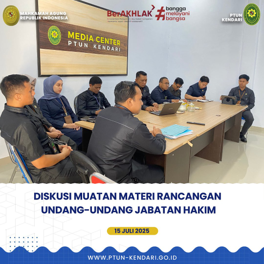Diskusi Muatan Materi Rancangan Undang-Undang Jabatan Hakim secara daring