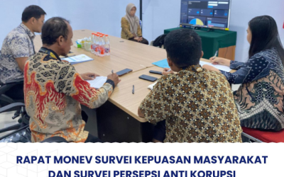 Rapat Monev Survei Kepuasan Masyarakat Dan Survei Persepsi Anti Korupsi