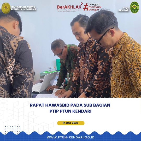 Rapat Hawasbid Pada Sub Bagian PTIP