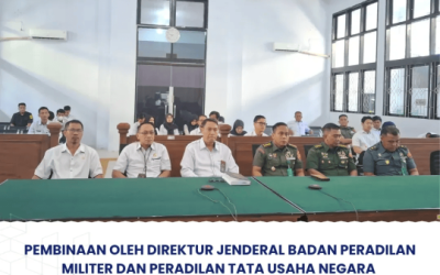 Pembinaan Direktur Jenderal Badan Peradilan Militer dan Peradilan Tata Usaha Negara secara daring