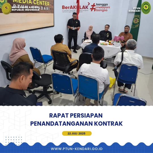 Rapat Persiapan Penandatanganan Kontrak