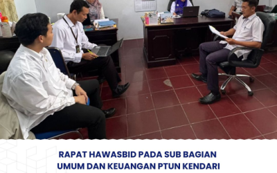 Rapat Hawasbid Pada Sub Bagian Umum dan Keuangan