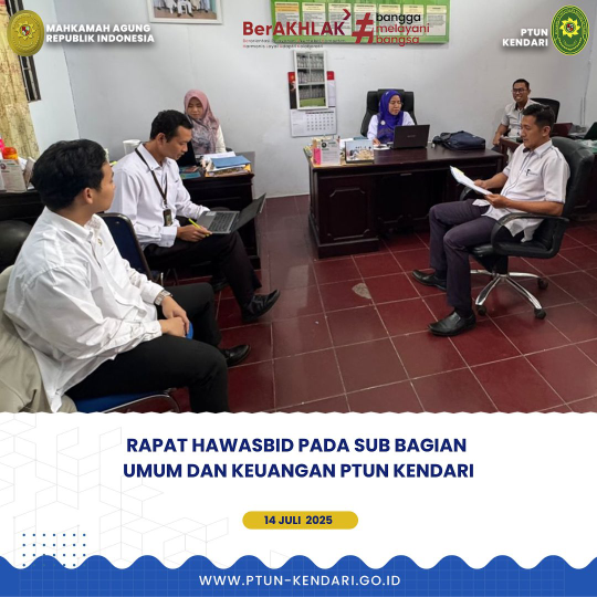 Rapat Hawasbid Pada Sub Bagian Umum dan Keuangan