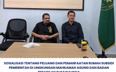 Sosialisasi Tentang Peluang Dan Pemanfaatan Rumah Subsidi Pemerintah Di Lingkungan Mahkamah Agung Dan Badan Peradilan Di Bawahnya Secara daring