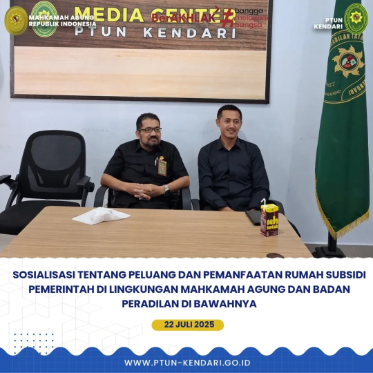 Sosialisasi Tentang Peluang Dan Pemanfaatan Rumah Subsidi Pemerintah Di Lingkungan Mahkamah Agung Dan Badan Peradilan Di Bawahnya Secara daring