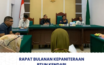 Rapat Bulanan Kepaniteraan PTUN Kendari