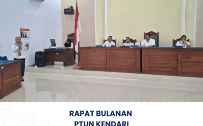 Rapat Bulanan Bulan Juli PTUN Kendari