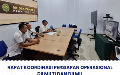 Rapat Koordinasi Persiapan Operasional Dilmilti dan Dilmil secara daring