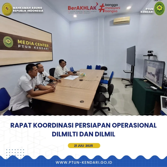 Rapat Koordinasi Persiapan Operasional Dilmilti dan Dilmil secara daring