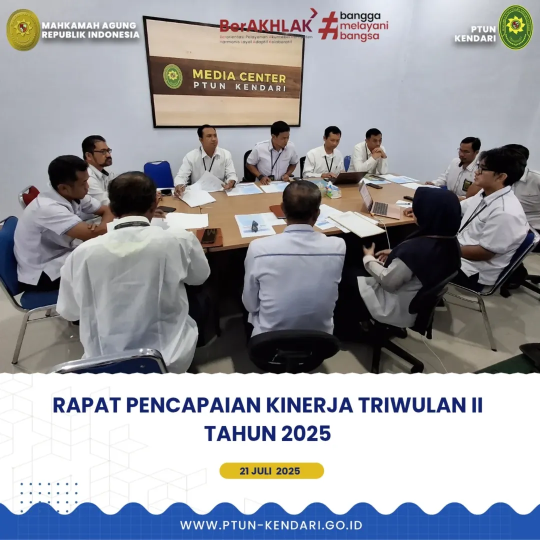 Rapat Pencapaian Kinerja Triwulan II Tahun 2025