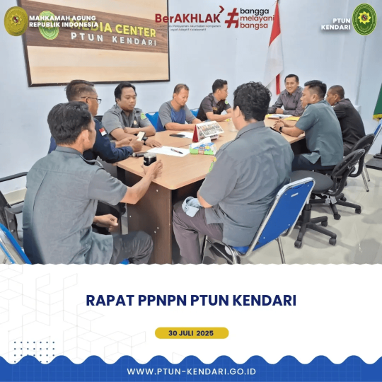 Rapat PPNPN PTUN Kendari.