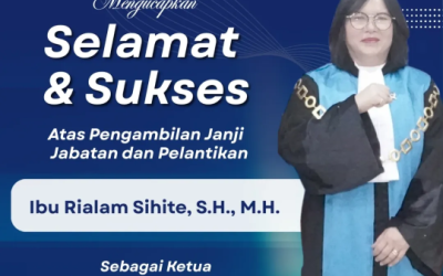 Pengadilan Tata Usaha Negara Kendari Mengucapkan Selamat dan Sukses atas Pengambilan Janji Jabatan dan Pelantikan Ibu Rialam Sihite, S.H., M.H. sebagai Ketua Pengadilan Tata Usaha Negara Kendari.