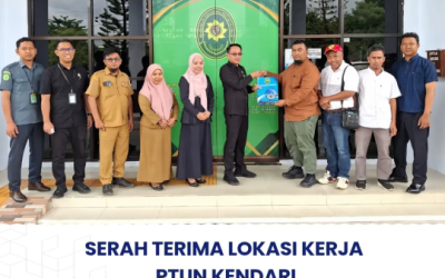 Serah Terima Lokasi Kerja PTUN Kendari