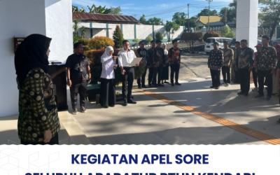 Kegiatan Apel Sore Seluruh Aparatur PTUN Kendari