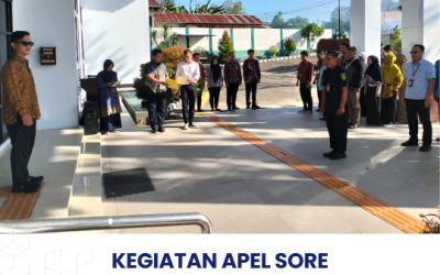 Kegiatan Apel Sore Seluruh Aparatur PTUN Kendari