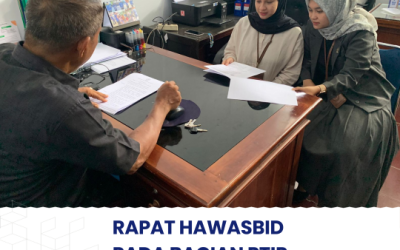 Rapat Hawasbid Pada Sub Bagian Perencanaan, Teknologi Informasi dan Pelaporan (PTIP)