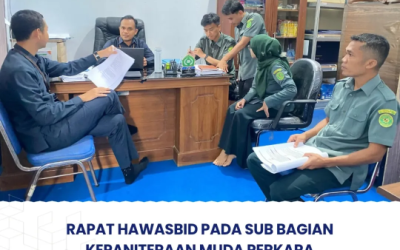 Rapat Hawasbid Pada Sub Bagian Kepaniteraan Muda Perkara