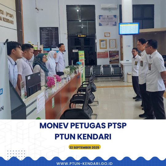 MONEV Petugas PTSP PTUN Kendari