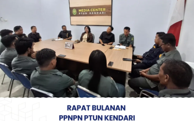 Rapat Bulanan PPNPN PTUN Kendari