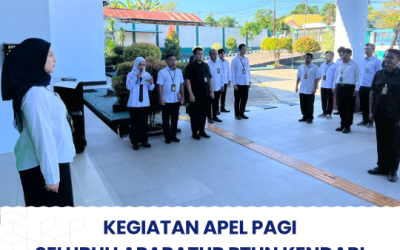 Kegiatan Apel Pagi Seluruh Aparatur PTUN Kendari