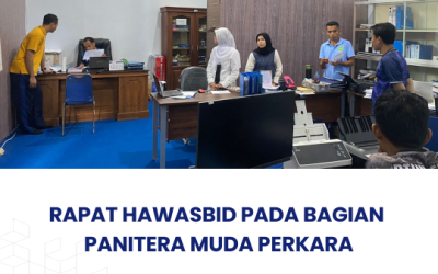 Rapat Hawasbid pada bagian Panitera Muda Perkara