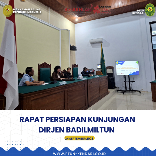 Rapat Persiapan Kunjungan Dirjen Badilmiltun
