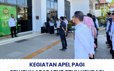 Kegiatan Apel Pagi Seluruh Aparatur PTUN Kendari