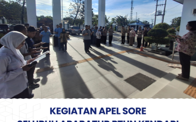 Kegiatan Apel Sore Seluruh Aparatur PTUN Kendari