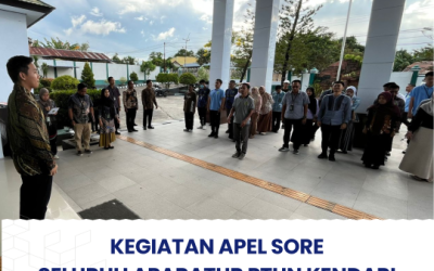 Kegiatan Apel Sore Seluruh Aparatur PTUN Kendari