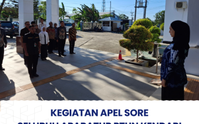 Kegiatan Apel Sore seluruh aparatur PTUN Kendari