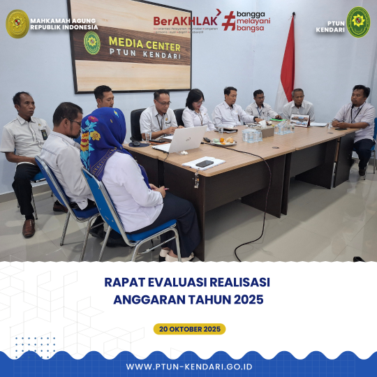 Rapat Laporan Evaluasi Realisasi Anggaran Tahun 2025