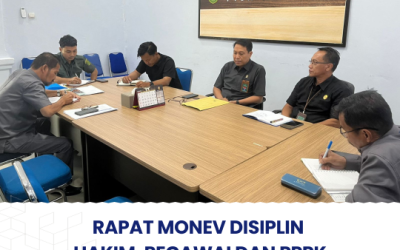 Rapat Monev Disiplin Hakim, Pegawai dan PPPK