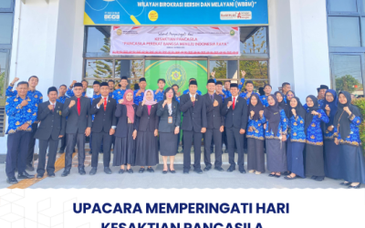 Upacara memperingati Hari Kesaktian Pancasila “Pancasila Perekat Bangsa Menuju Indonesia Raya”