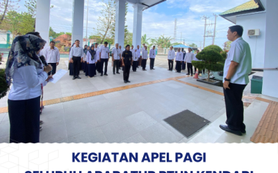 Kegiatan Apel Pagi Seluruh Aparatur PTUN Kendari