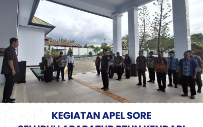 Kegiatan Apel Sore Seluruh Aparatur PTUN Kendari
