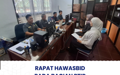 Rapat Hawasbid Pada Sub Bagian Perencanaan, Teknologi Informasi dan Pelaporan (PTIP)