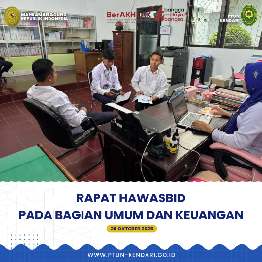Rapat Hawasbid Pada Sub Bagian Umum dan Keuangan