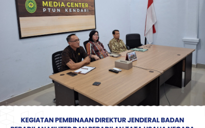 Kegiatan Pembinaan Direktur Jenderal Badan Peradilan Militer dan Peradilan Tata Usaha Negara