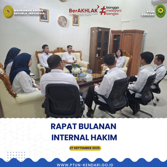 Rapat Bulanan Internal Hakim